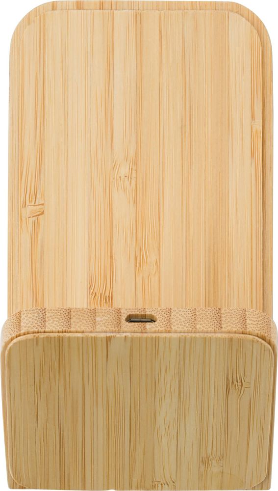 Bamboo wireless charger Claudie - bamboo