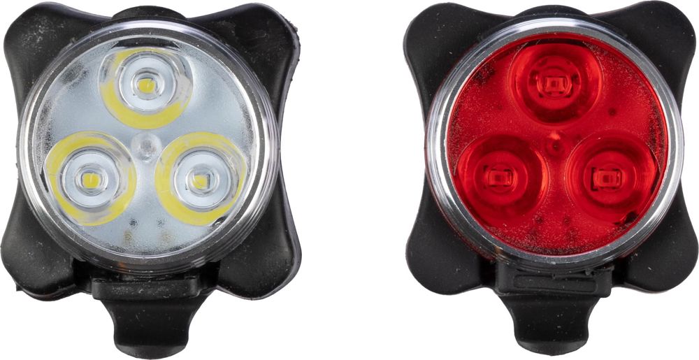 ABS rechargeable bicycle lights Elisabeth - custom/multicolor