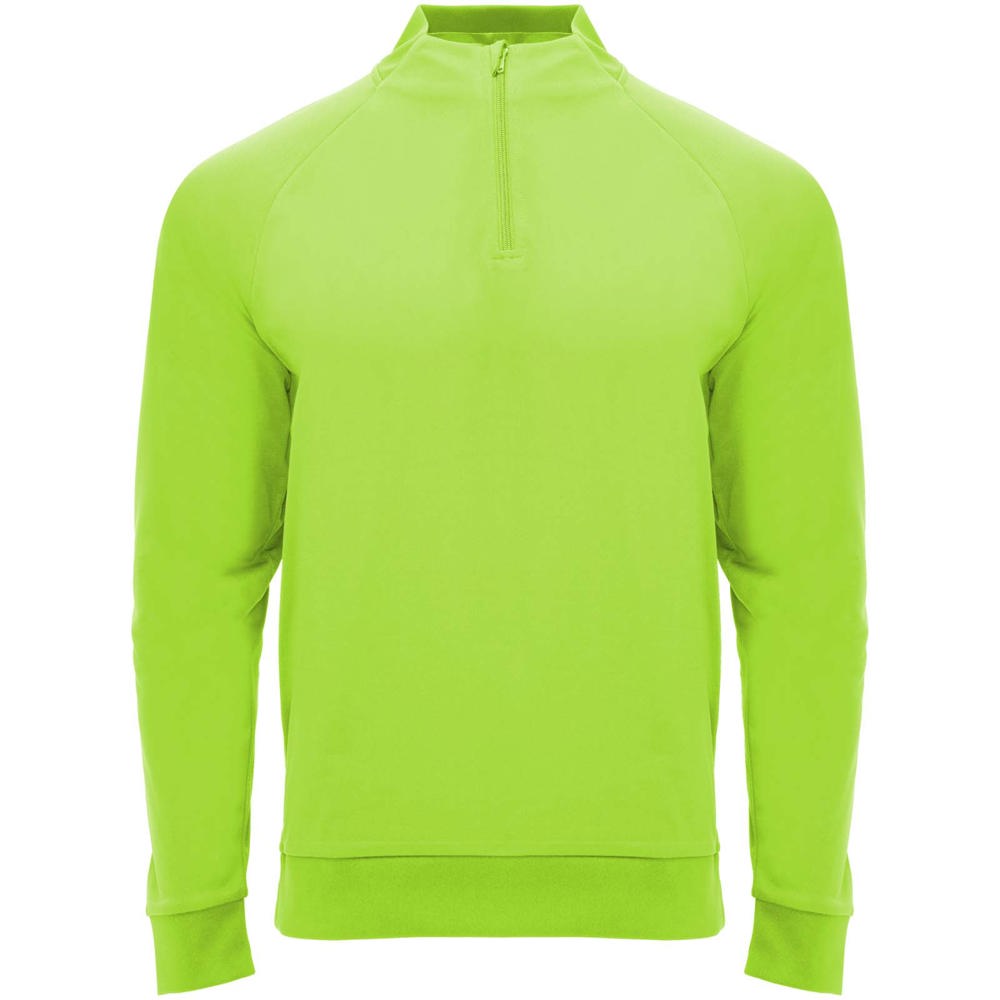 Epiro long sleeve kids quarter zip sweatshirt - Fluor Green