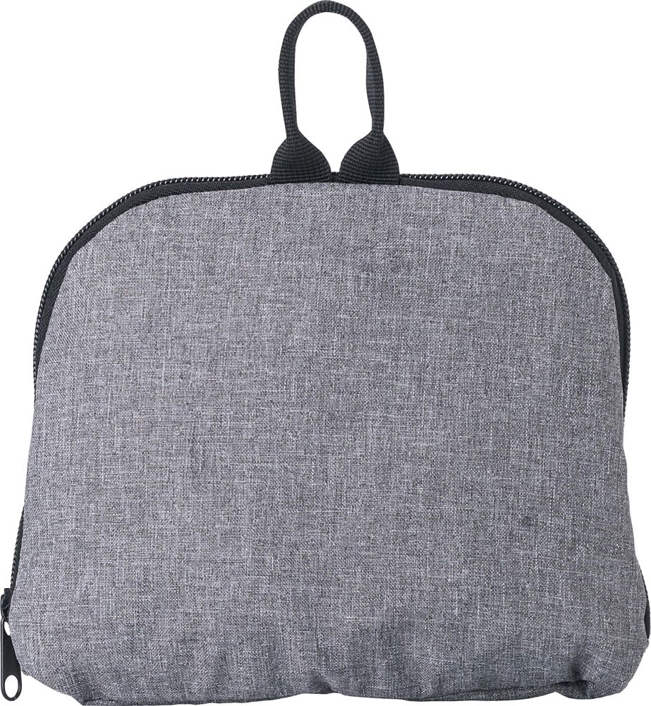 300D Two Tone foldable drawstring backpack Camilla - Grey