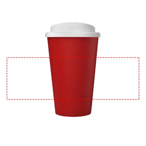 Americano® Eco 350 ml recycled tumbler with spill-proof lid