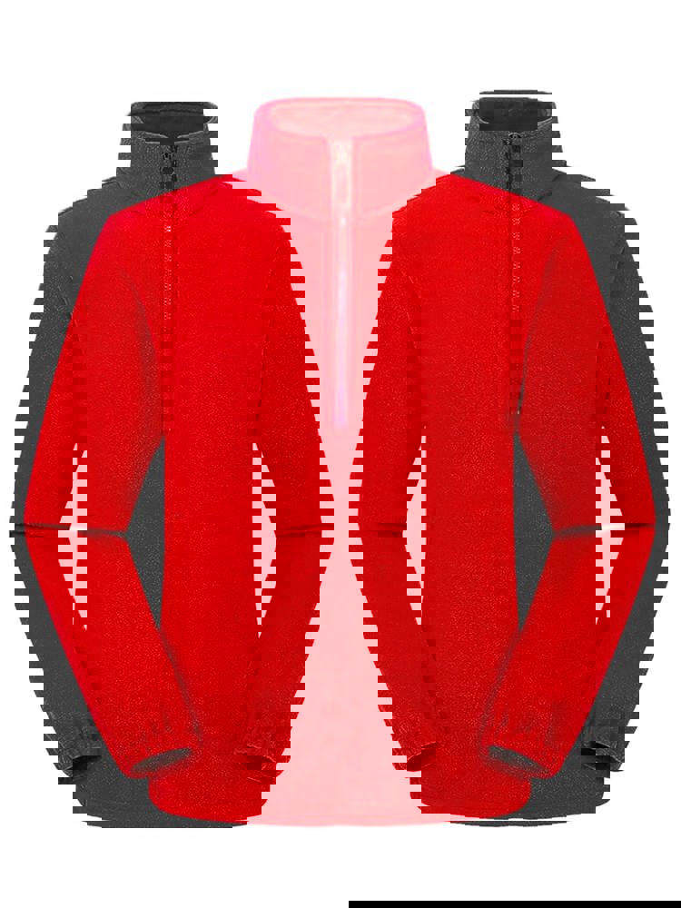 BS Polaris Fleece-Pullover mit halbem Reißverschluss, 160 gr/m² - Rot (PMS 186c)