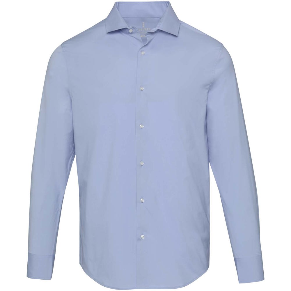 Carnelian poplin men's shirt