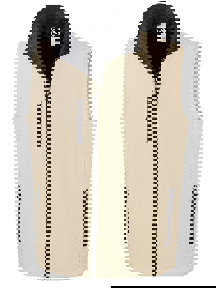 BS Traveller softshell bodywarmer, 275 gr/m² - Gebroken wit (12-0304 TPG)