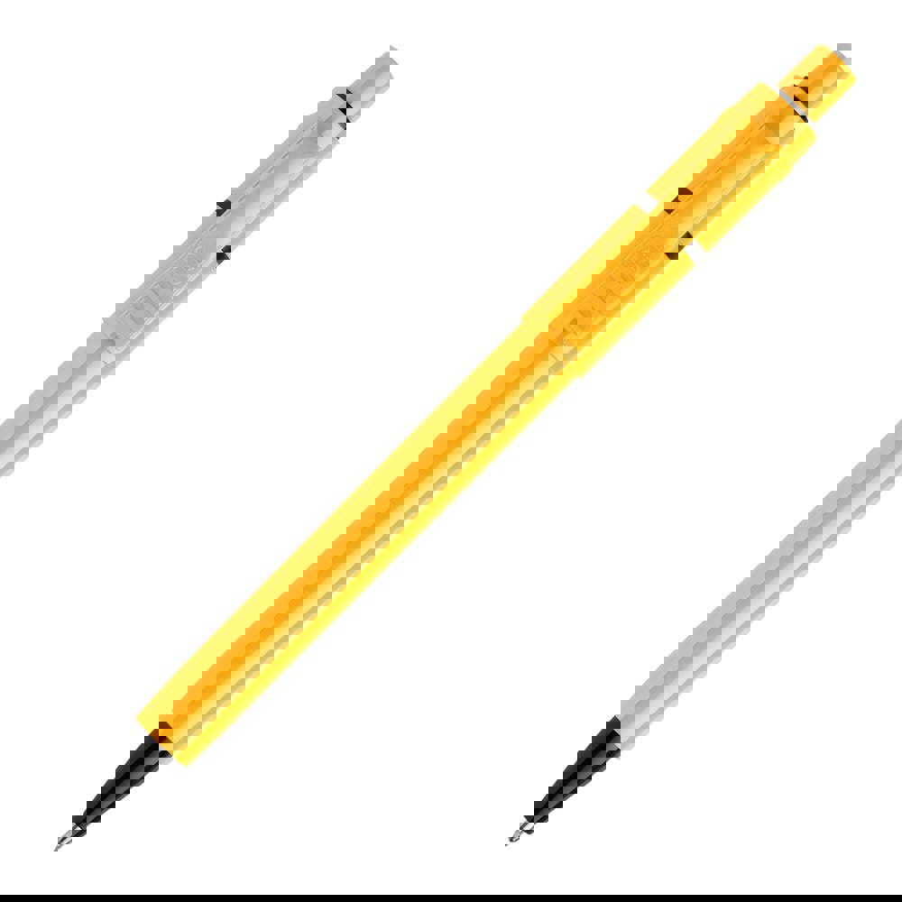 Ball pen Baron Extra hardcolour (X20 refill) - Yellow / Black