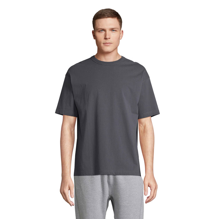 BOXY MEN - BOXY MEN T-SHIRT OVERSIZE - Mausgrau