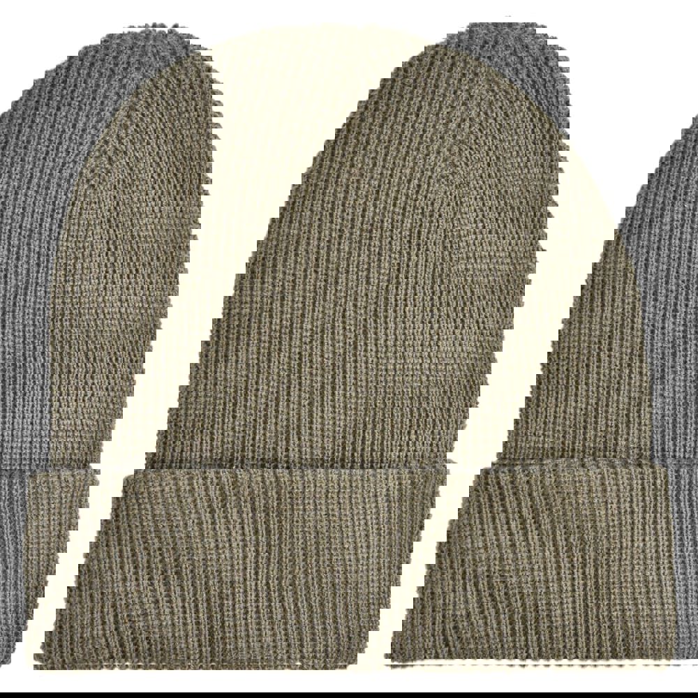 Waffle knitted hat - Olive green (PMS 7764C) / Olive green