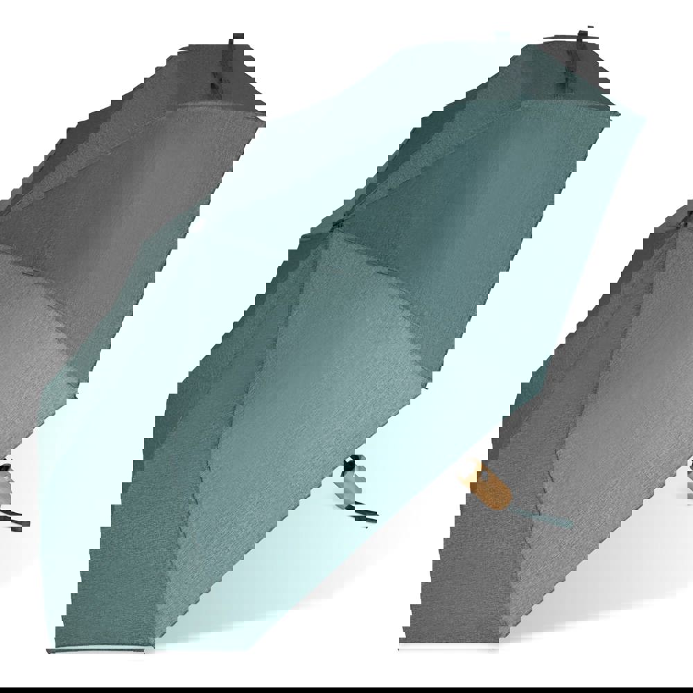 Foldable umbrella 21” R-PET auto open - Dark Green