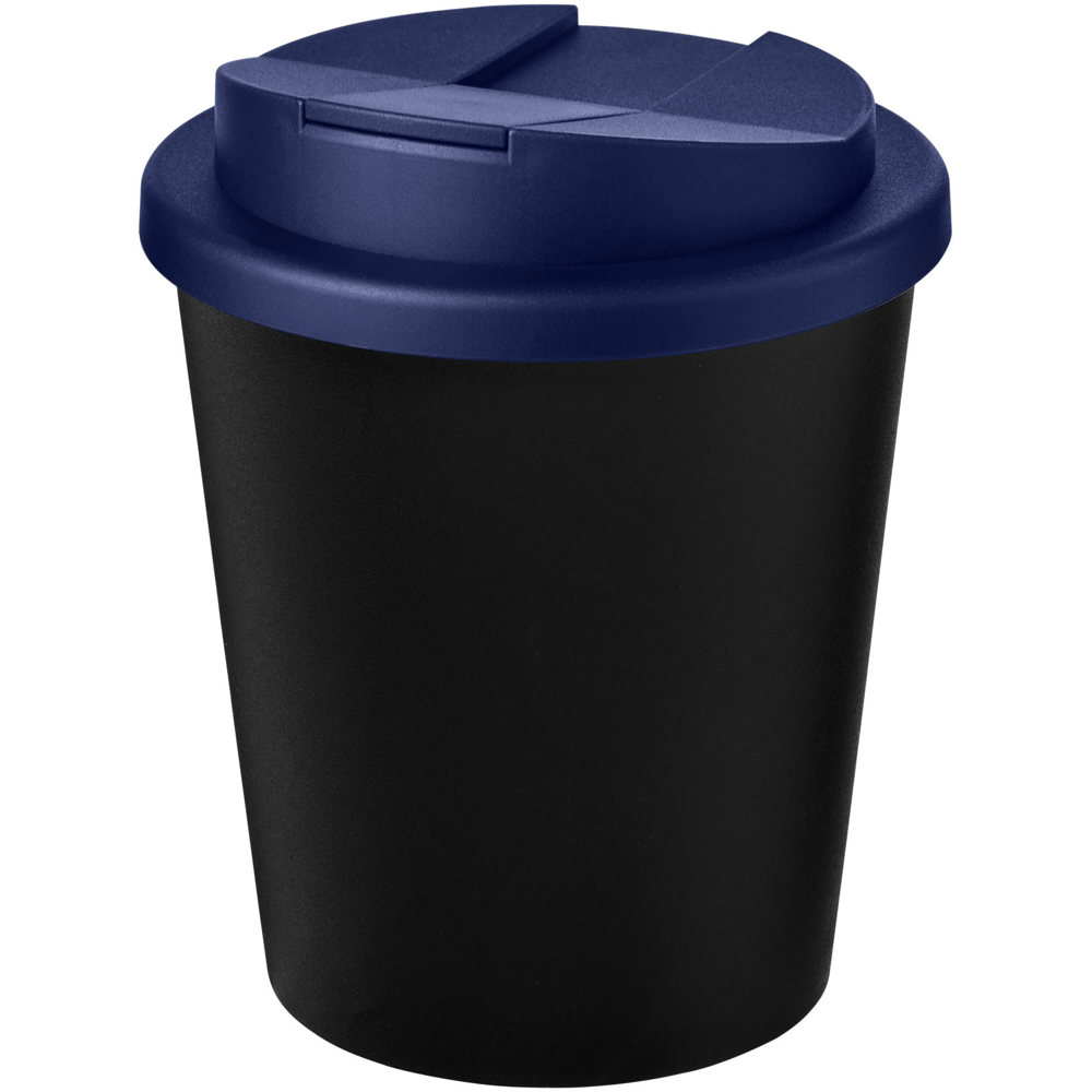 Americano® Espresso Eco 250 ml recycled tumbler with spill-proof lid - Black, Blue