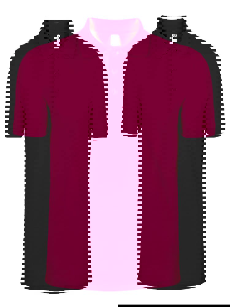 BS Evolution polo shirt, 180 gr/m² - Bordeaux (PMS 7428C)