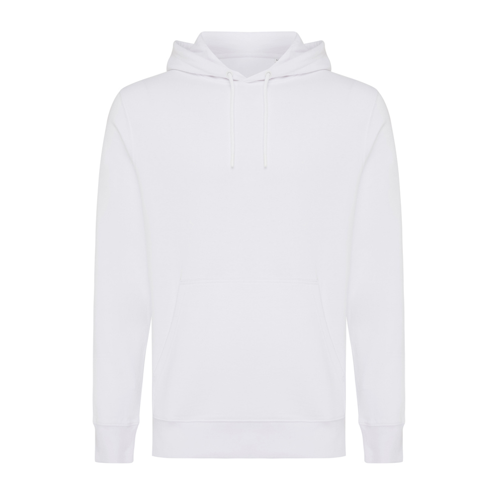 IQONIQ Rila lightweight recycled cotton hoodie - recycled white (± PMS 11-0601 TCX)