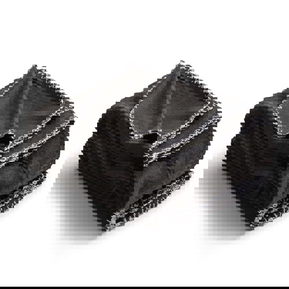 Nightingale Fleece Poncho 120x160 cm - Black