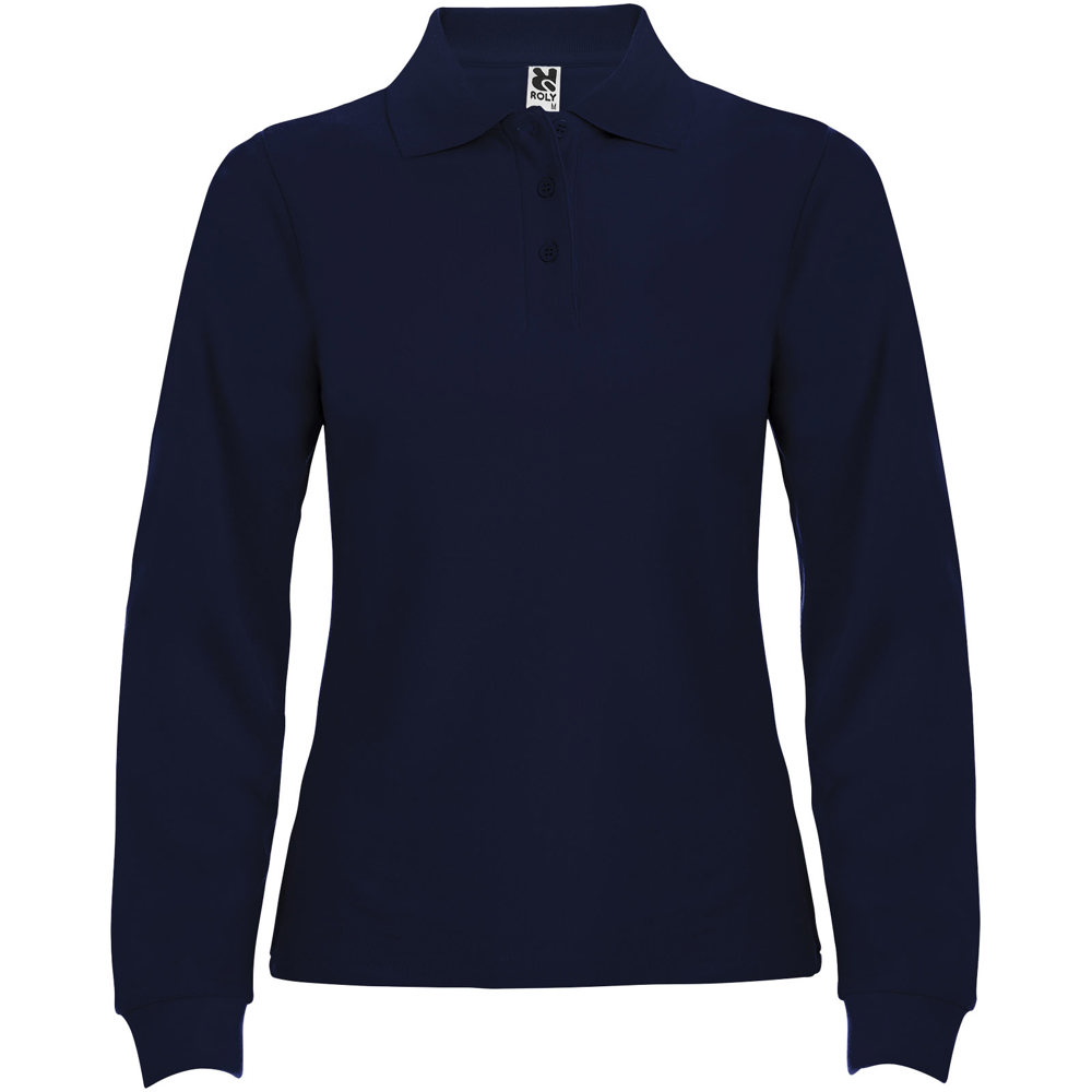 Estrella long sleeve women's polo - Navy