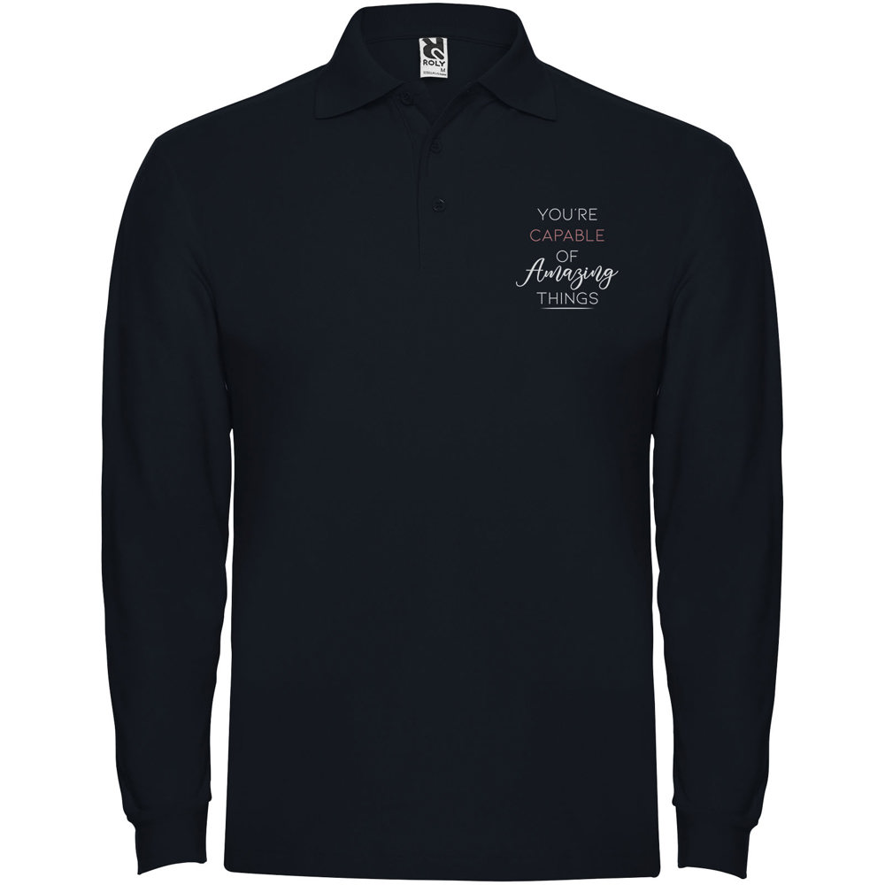 Estrella long sleeve men's polo
