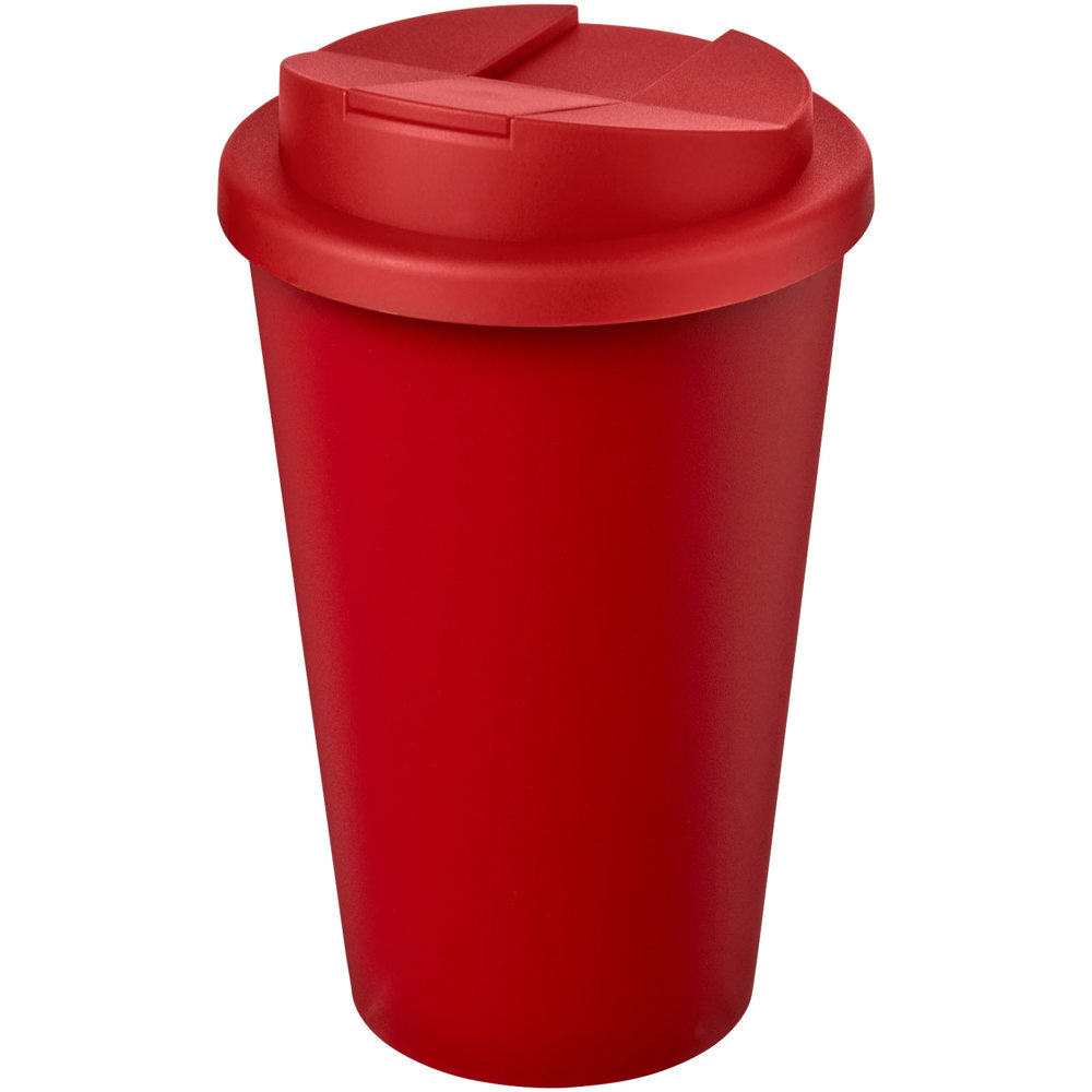 Americano® Eco 350 ml recycled tumbler with spill-proof lid - Red