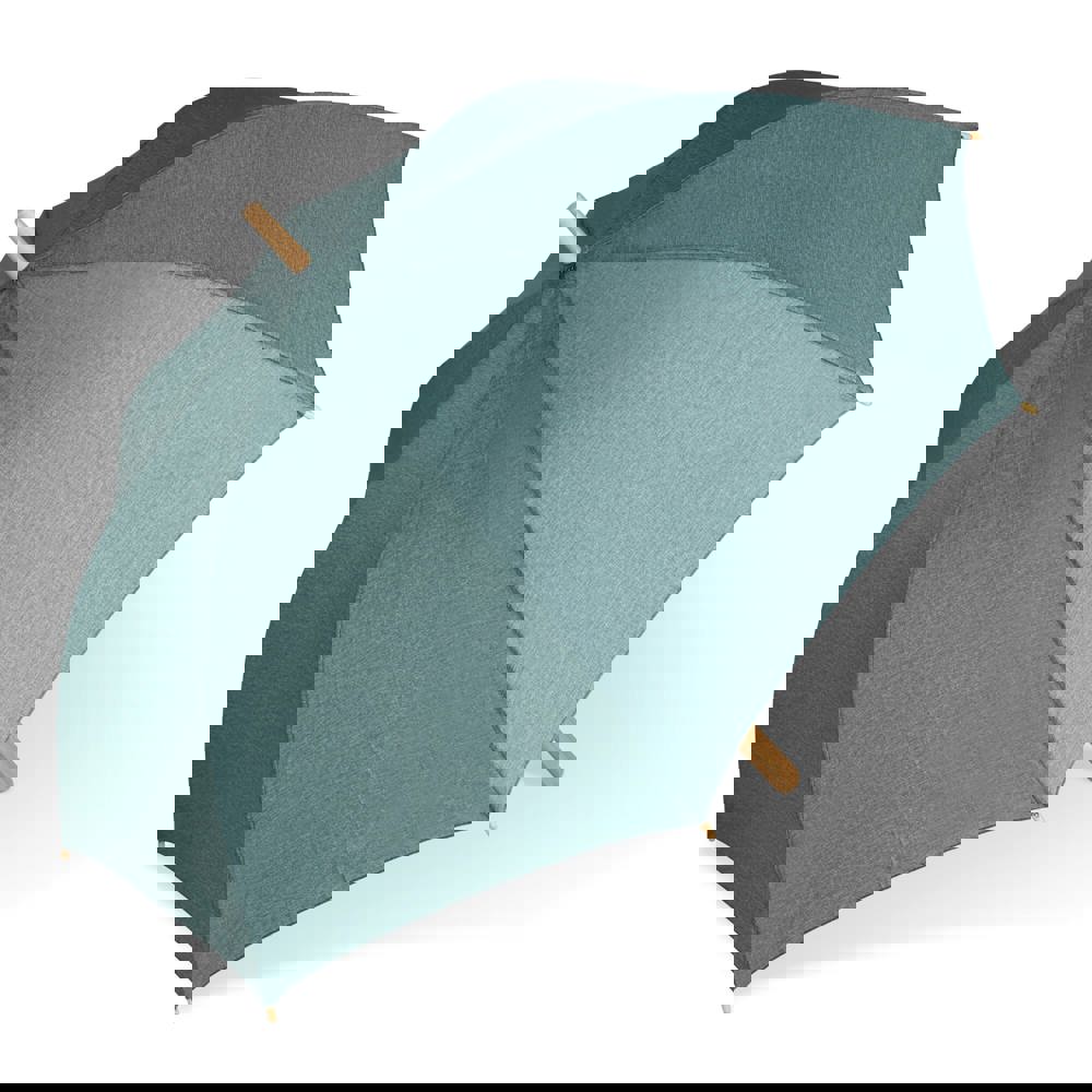 Stick umbrella 25” R-PET straight handle auto open - Dark Green