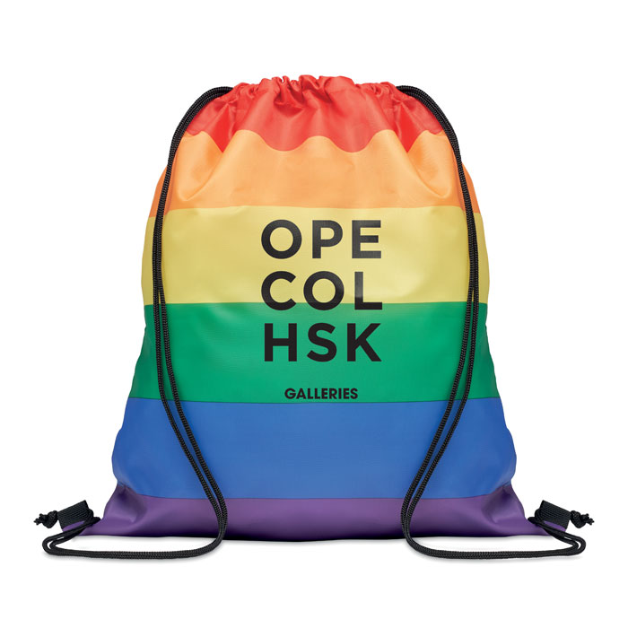 BOW - Rainbow RPET drawstring bag