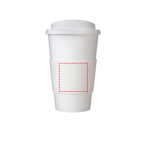 Americano® 350 ml tumbler with grip & spill-proof lid