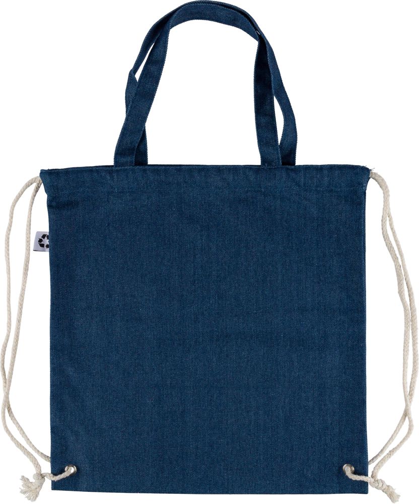 Recycled denim drawstring bag Dex
