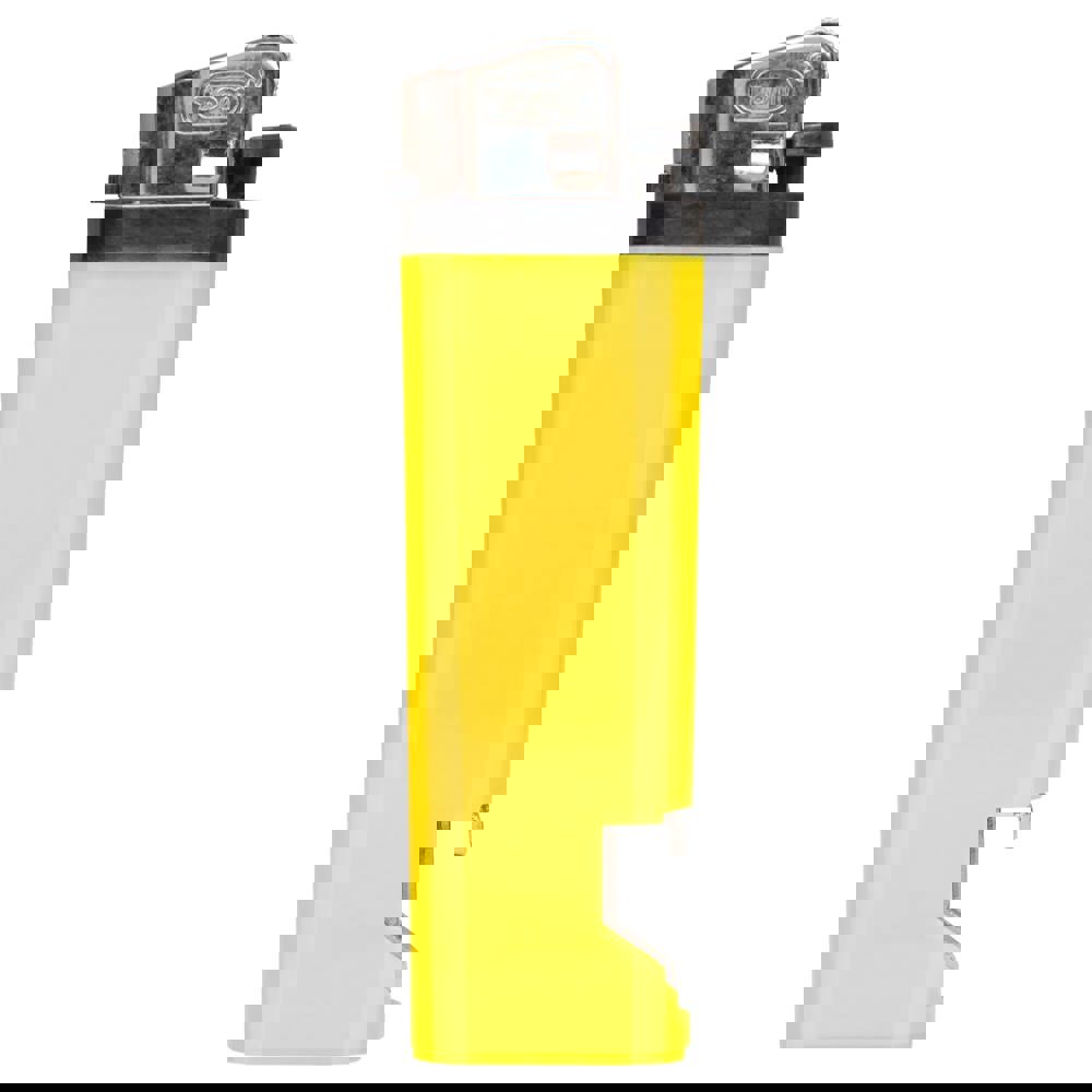 Flint lighter-bottle opener - Yellow