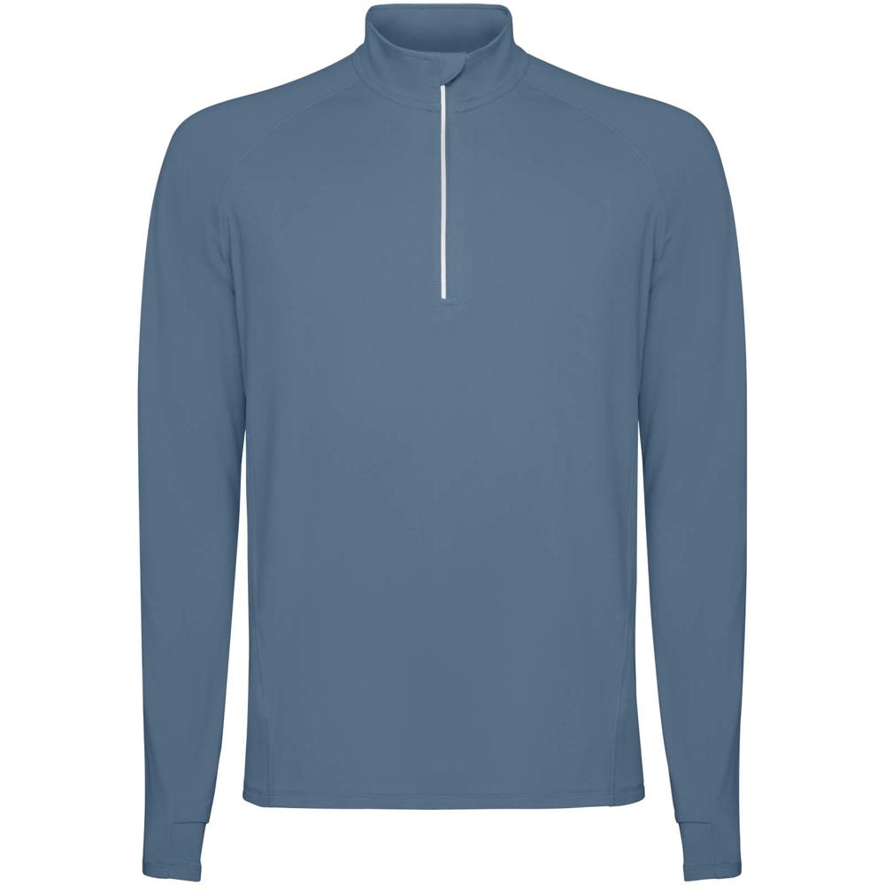 Estambul long sleeve men's half zip sweatshirt - Storm blue