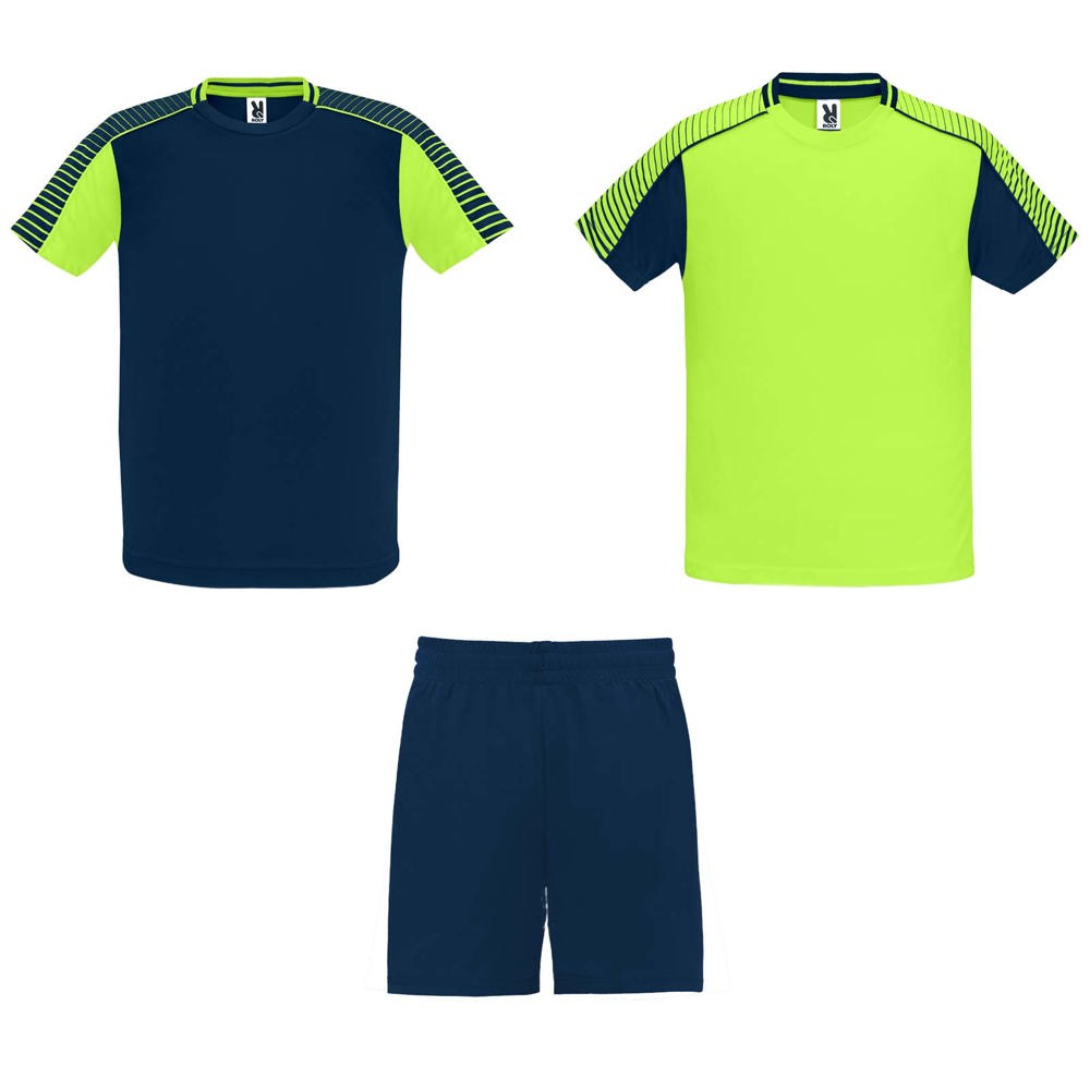 Juve sportset voor kinderen - Fluor groen, Marineblauw