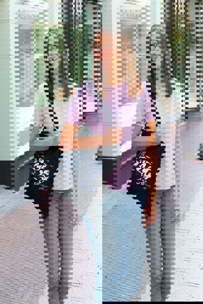 Baumwolltasche mit langen Henkeln, 140 gr/m²