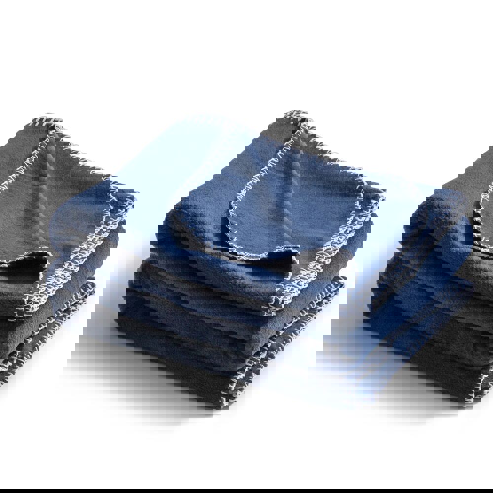 Nightingale Fleece Poncho 120x160 cm - Dark blue