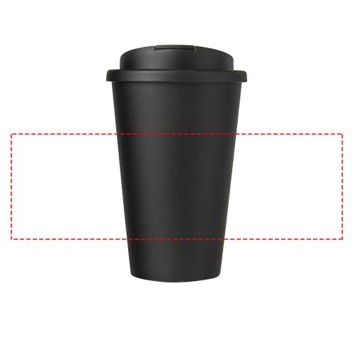 Americano® Eco 350 ml recycled tumbler with spill-proof lid