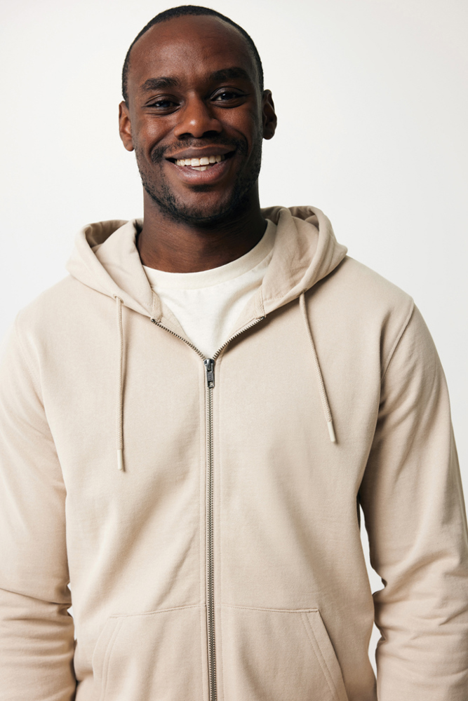 IQONIQ Abisko recycled cotton zip through hoodie