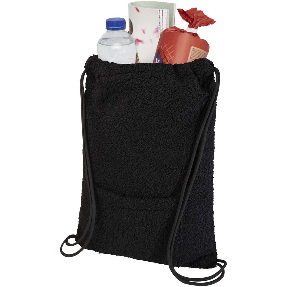 Bear GRS recycled sherpa drawstring backpack 9L