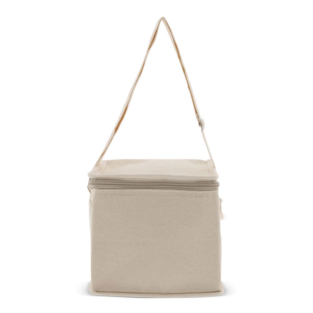 Cooler bag 100% cotton exterior square 22x18x18cm