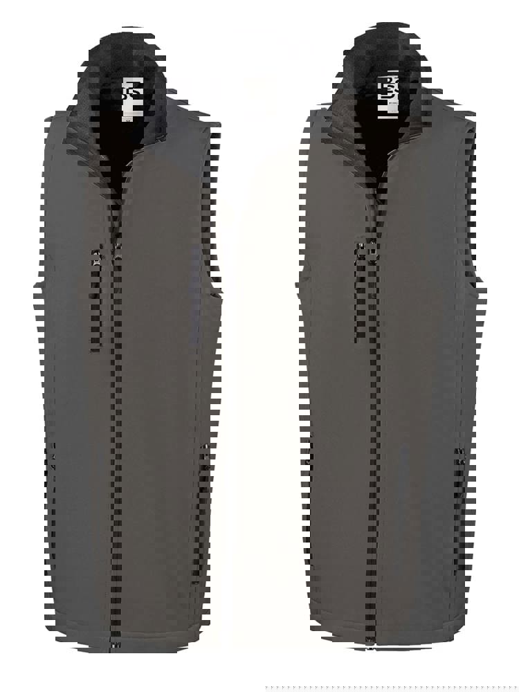 BS Traveller softshell bodywarmer, 275 gr/m² - Donkergrijs (PMS 7540C)