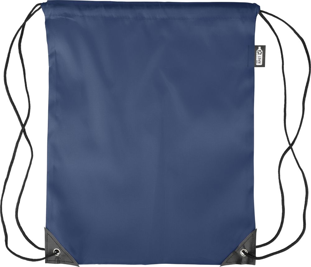 Recycled rPET polyester (210D) drawstring backpack Enrique - Blue