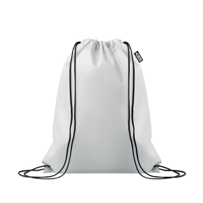 DAFFY RPET - Drawstring bag RPET non-woven - White