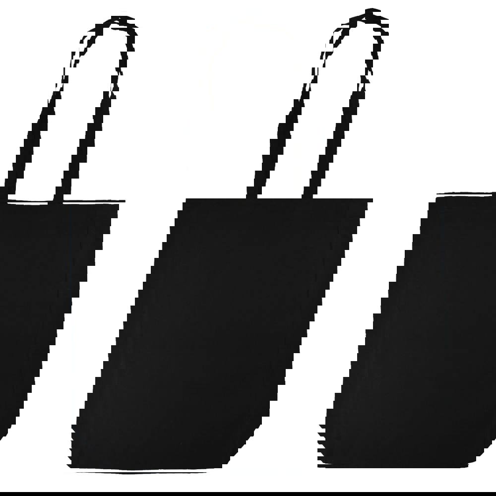 Baumwollshopper mit Bodenfalte, 225 gr/m²