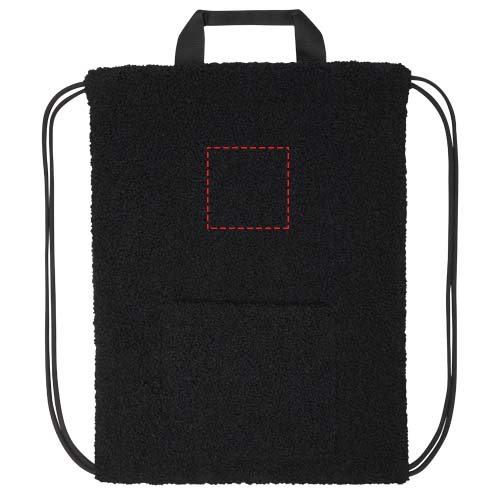 Bear GRS recycled sherpa drawstring backpack 9L