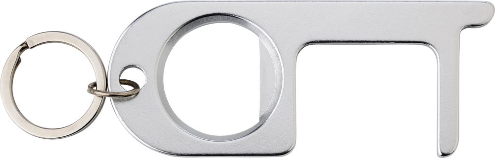 Aluminium door opener Jada - Silver