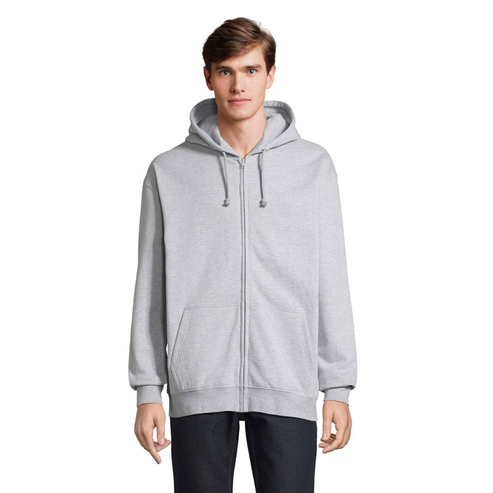 CARTER - CARTER Full Zip Hoodie - Grey Melange 2
