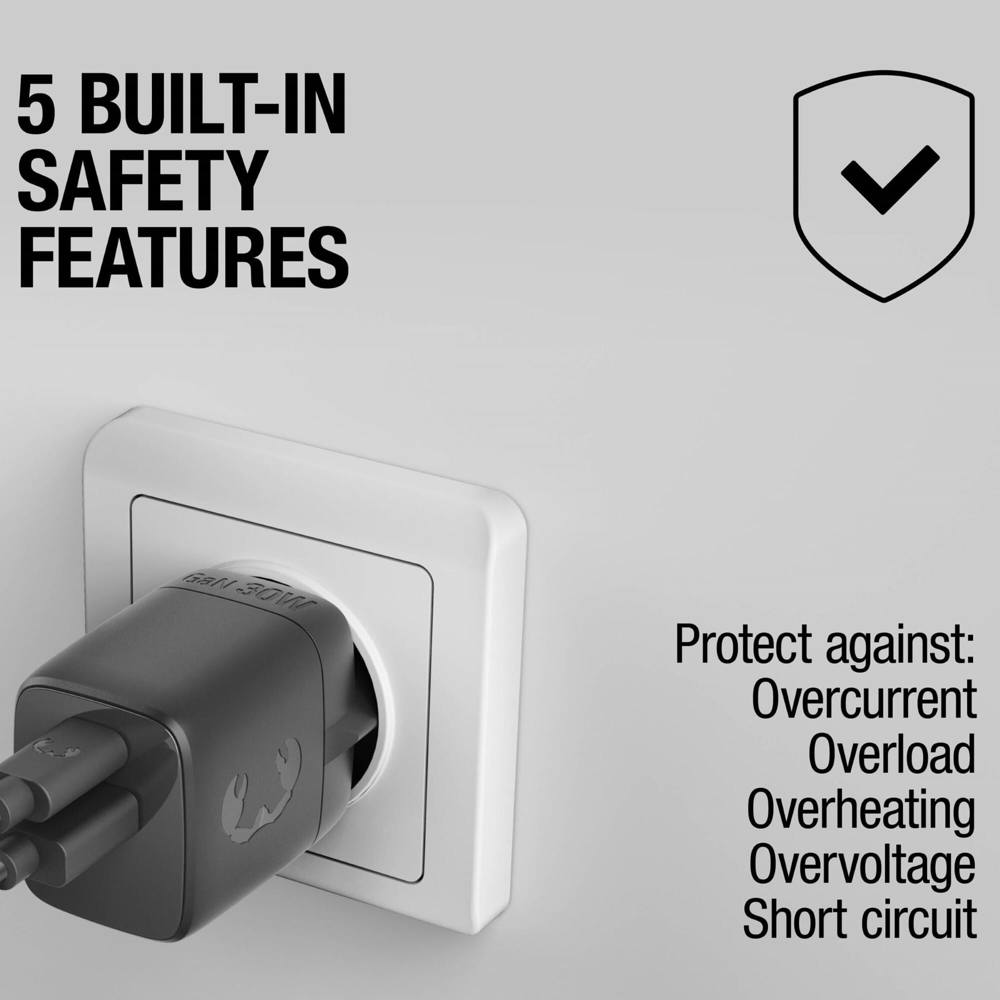 Fresh 'n Rebel 30W Snellader GaN USB-C &amp; USB-A