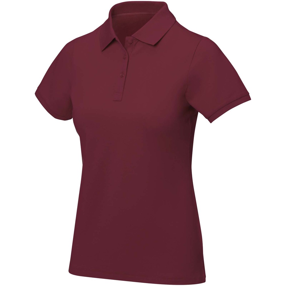 Calgary 200 g/m² damespolo met korte mouwen - Diep bordeauxrood