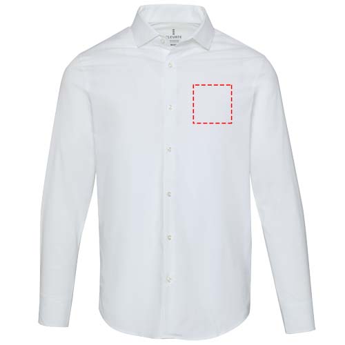 Carnelian poplin men's shirt