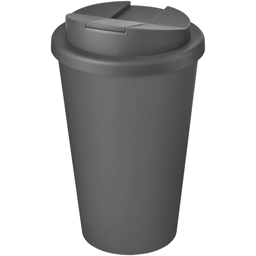 Americano® Eco 350 ml recycled tumbler with spill-proof lid - Grey