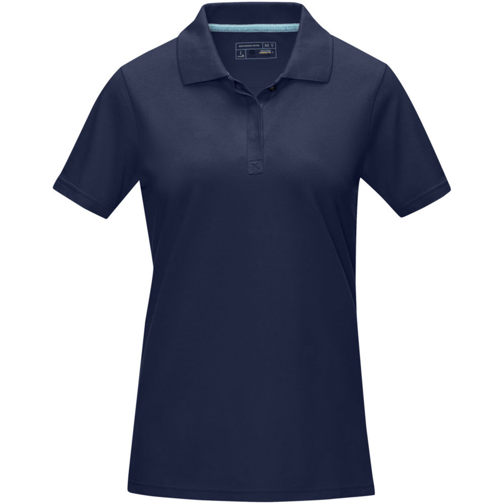 Graphite Poloshirt aus Bio-Baumwolle für Damen