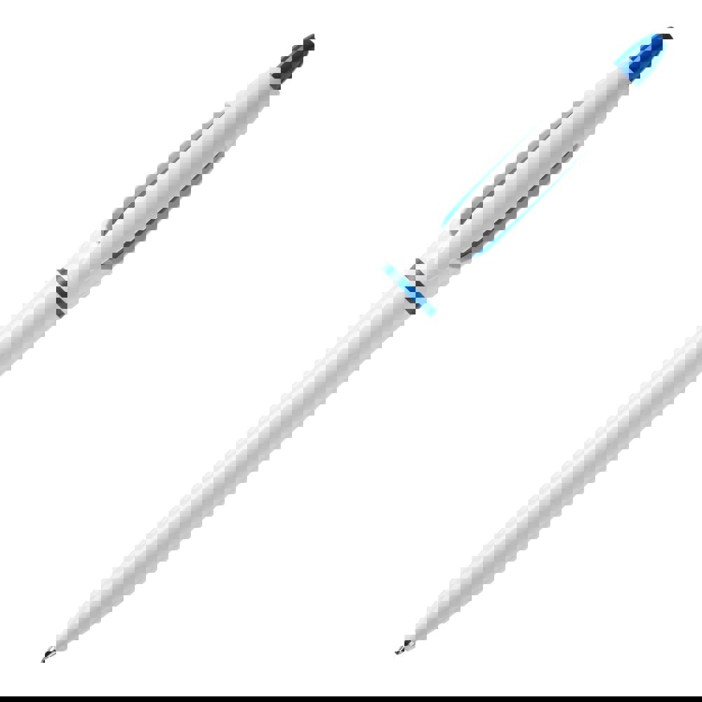Ball pen S! hardcolour - White / Blue