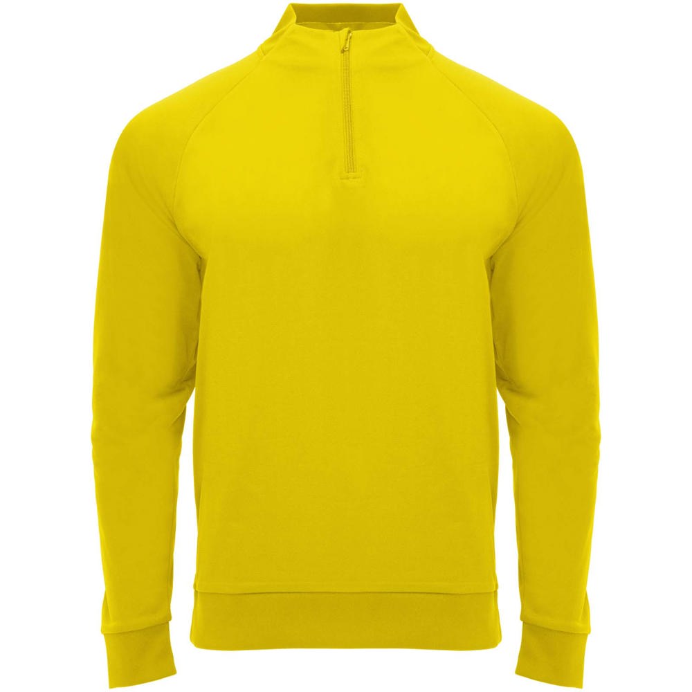 Epiro long sleeve unisex quarter zip sweatshirt - Yellow