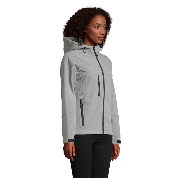 REPLAY WOMEN - REPLAY DAMES HOOD SOFTSHELL