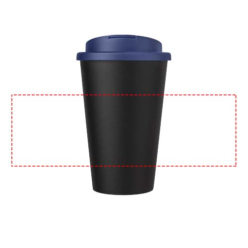 Americano® Eco 350 ml recycled tumbler with spill-proof lid