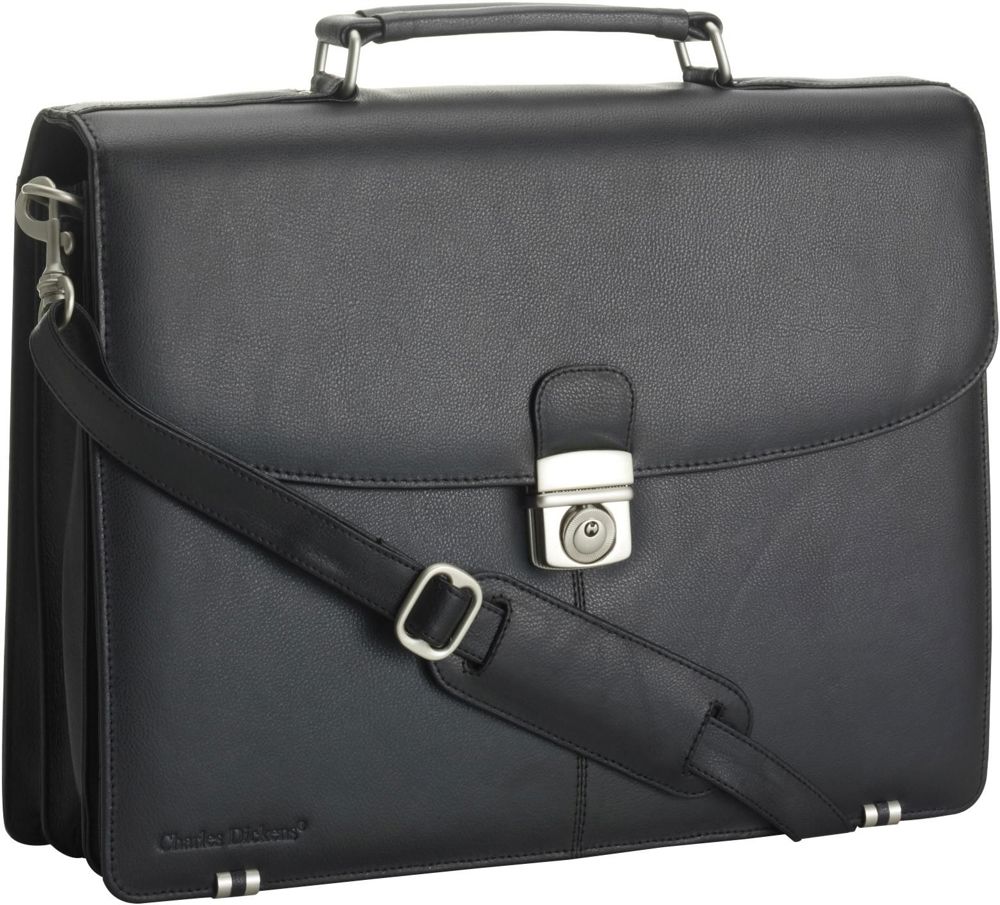 Leather Charles Dickens® briefcase Shia