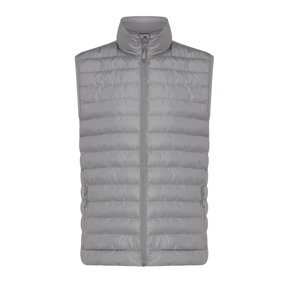 IQONIQ Meru men recycled polyester bodywarmer - silver grey (± PMS 17-4405 TCX)